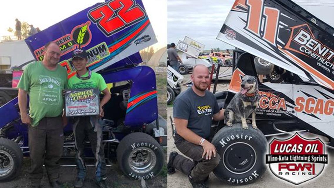 Haugeberg and Dvergsten Back Winning in POWRi MKLS Weekend Swing