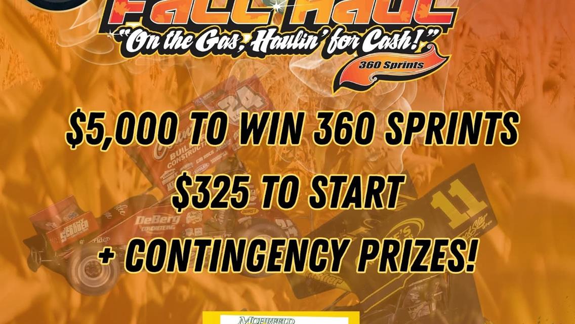 Sprint Invaders Reap Annual “Fall Haul” at 34 Raceway This Saturday!