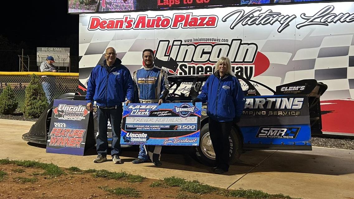 Trever Feathers Wins Lincoln Super Late Model Clash