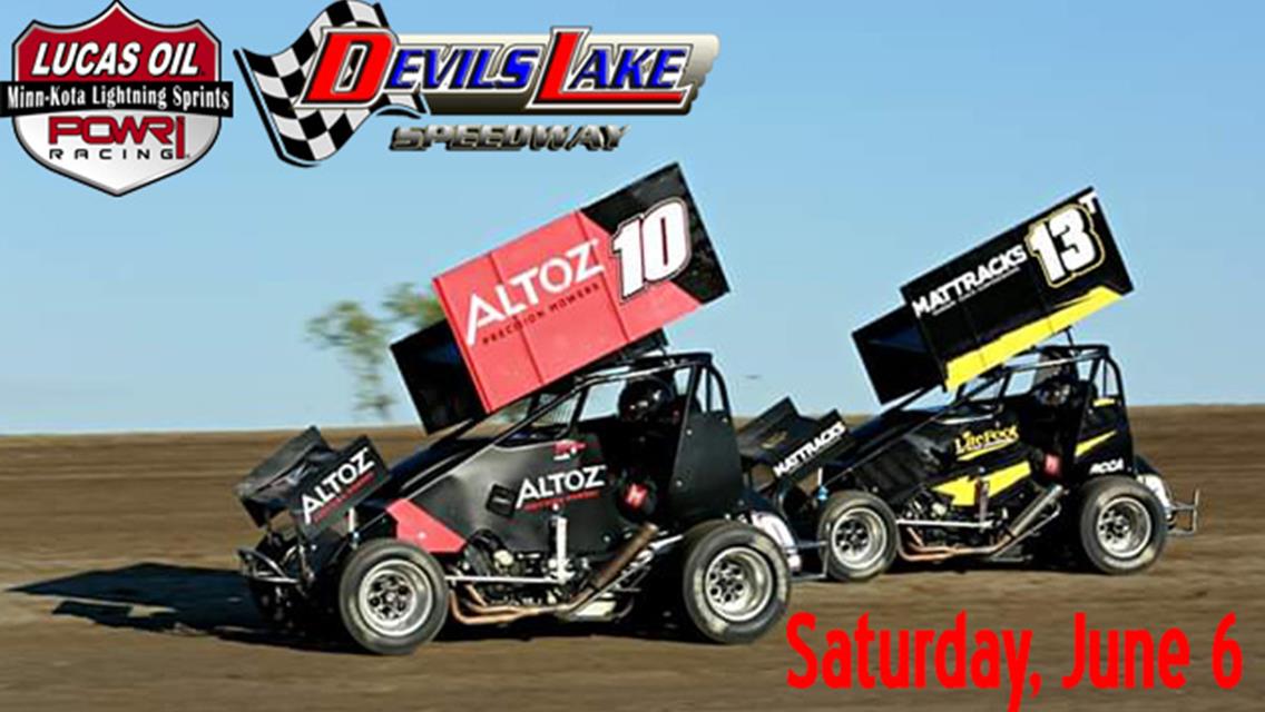 Devils Lake Speedway on Deck for the POWRi Minn-Kota Lightning Sprints