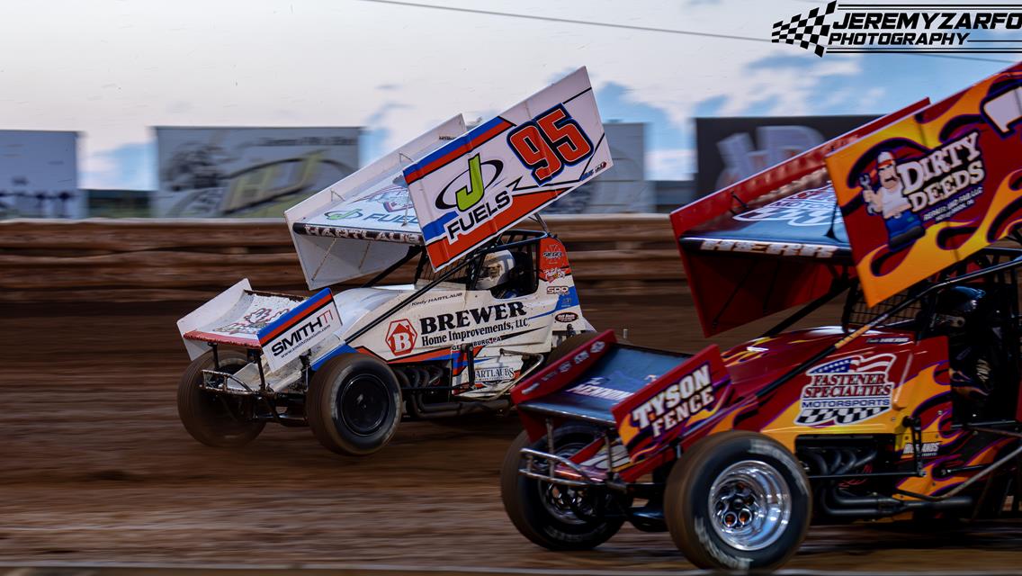 Hartlaub Earns 410 Sprint Top Ten, Three Top Fives in 358 Competition Over Two Week Span