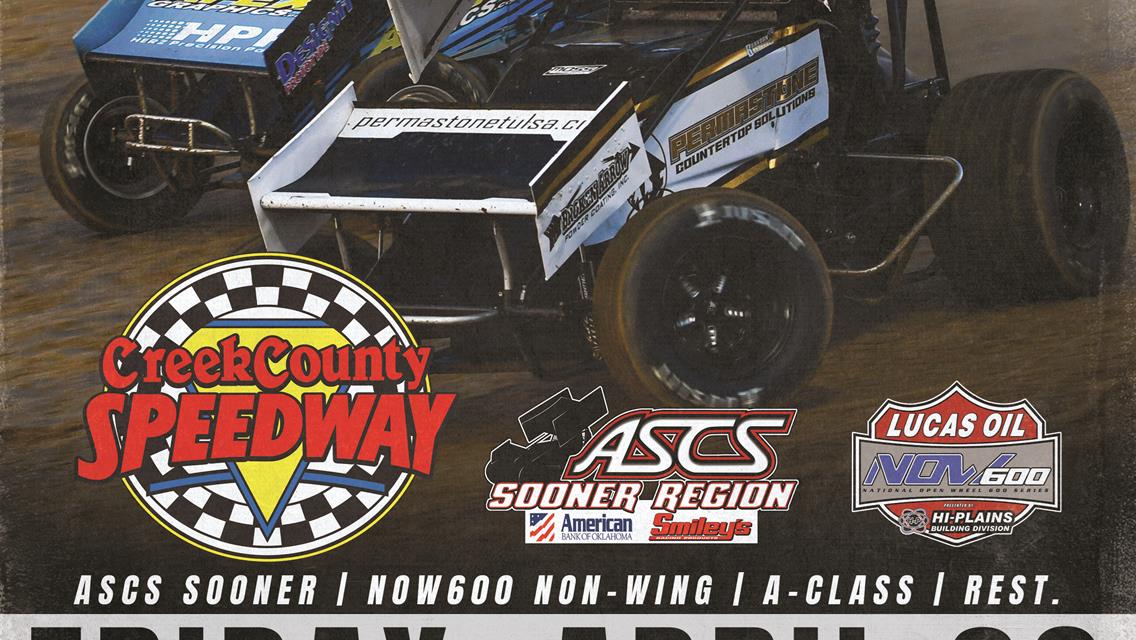 ASCS Sooner Region Is Back At Creek County Speedway This Friday