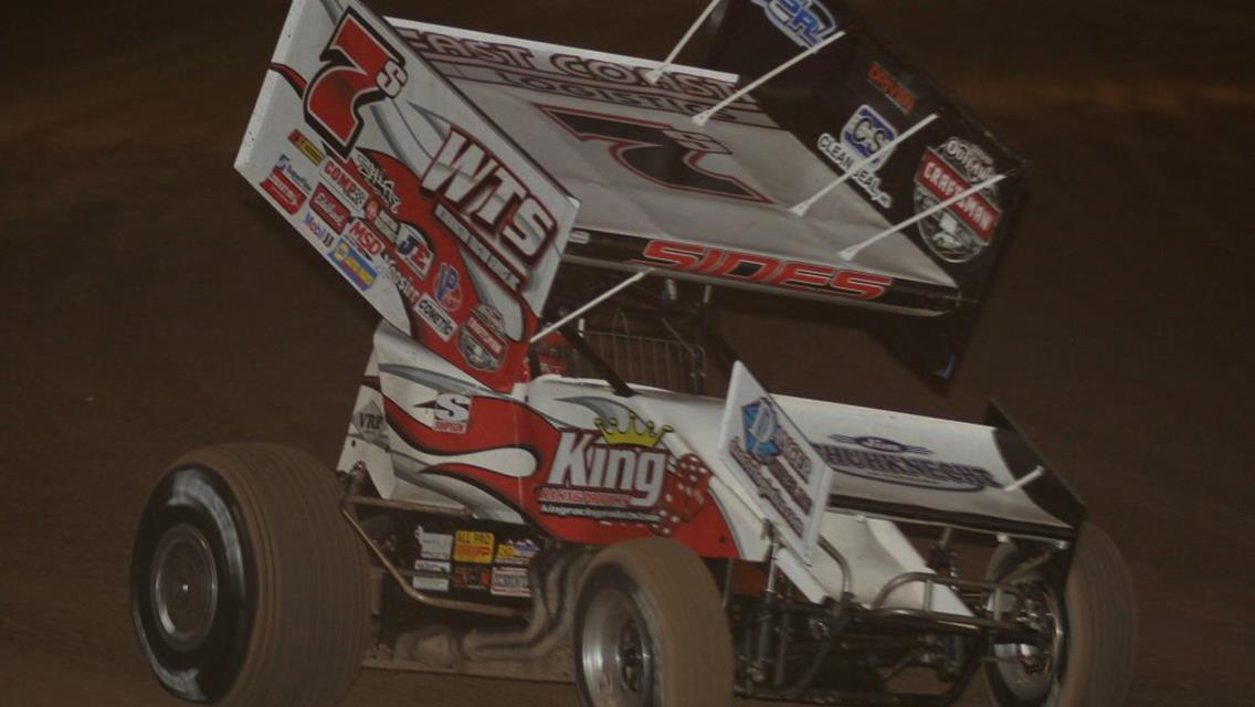 Sides Produces Two Top 10s as World of Outlaws Swing in California Closes