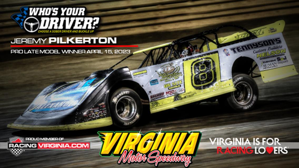 Jeremy Pilkerton Holds Off Ray Love, Jr for Pro Late Model Win at Virginia Motor Speedway; Shelton, Butler, and Brooks Also Visit Victory Lane
