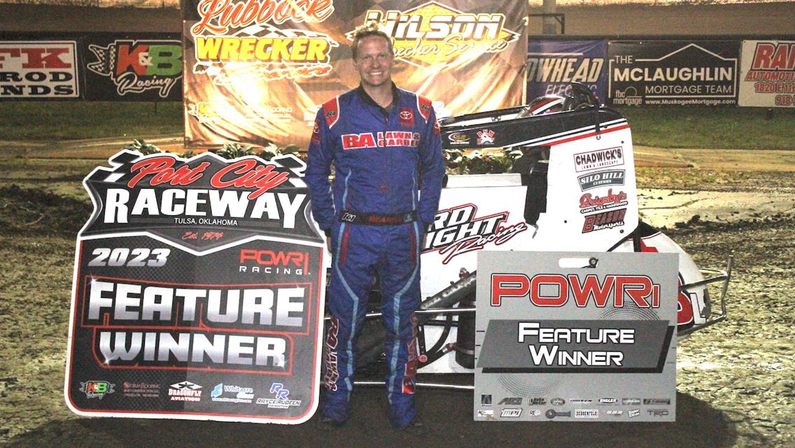 Jonathan Beason Wins with POWRi West Midget League at Port City Raceway