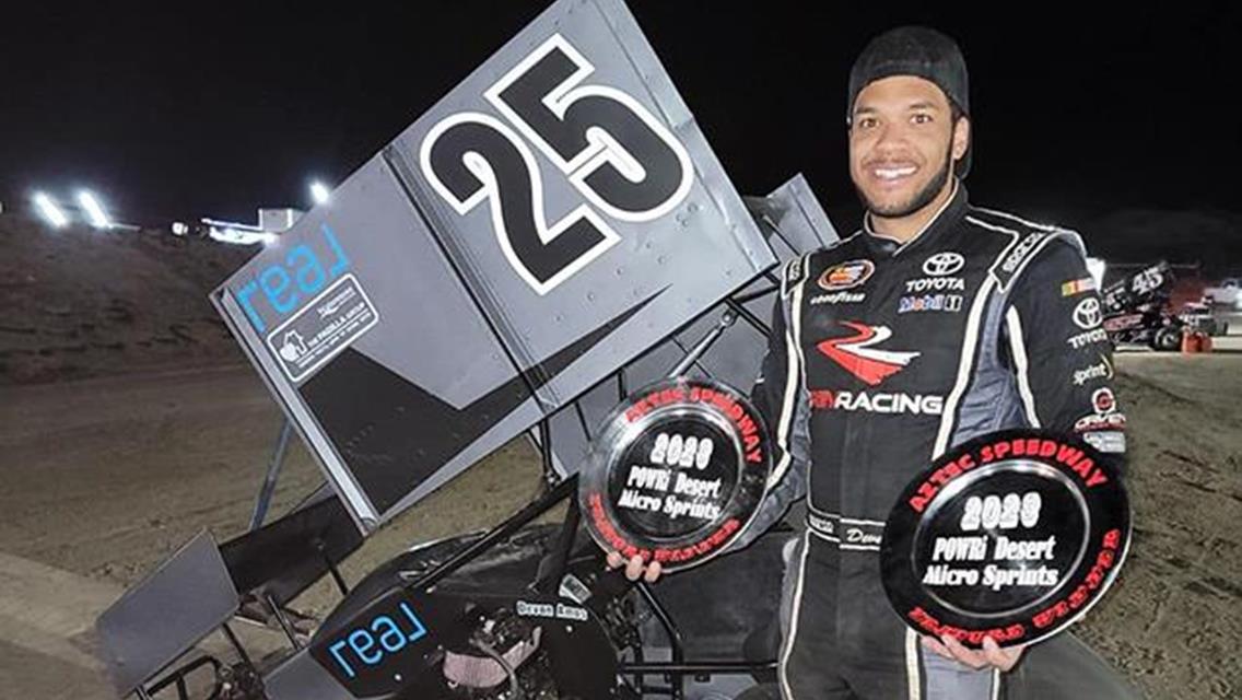 Devon Amos with Series-Opening Weekend Sweep of POWRi DMSS at Aztec Speedway