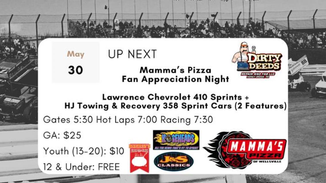 Fan Appreciation Night Is Friday At Williams Grove Speedway