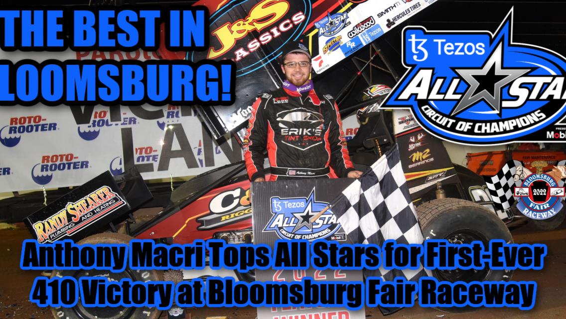 Anthony Macri tops All Stars for first-ever 410 sprint victory at Bloomsburg Fair Raceway