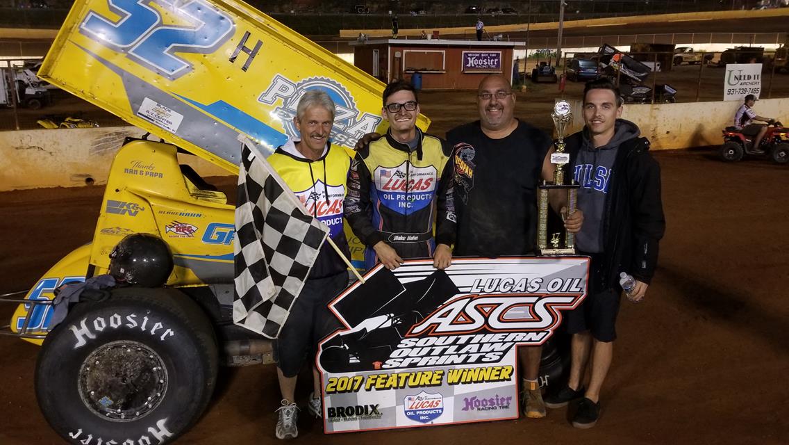 Blake Hahn Triumphant With ASCS Southern Outlaw Sprints At Crossville