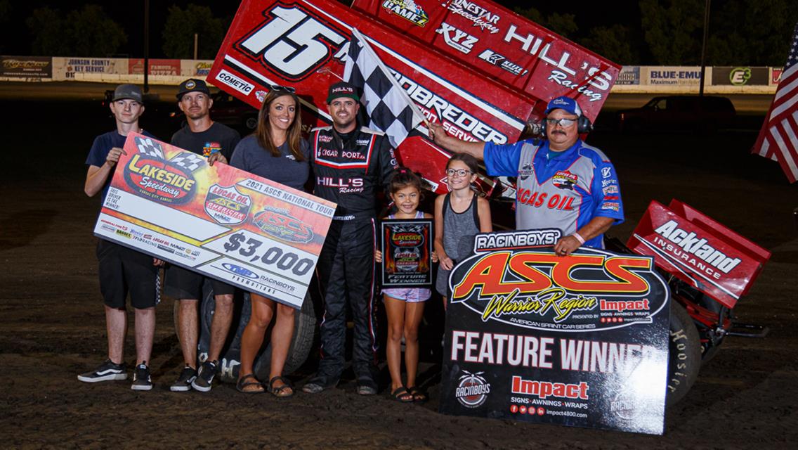 Hafertepe Battles To Lakeside Speedway Victory With The Lucas Oil American Sprint Car Series