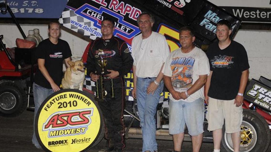 Lutz Takes Another ASCS Win at I-90 Speedway