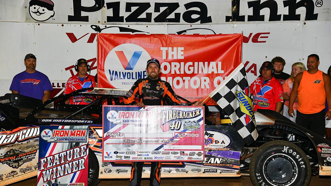 Knuckles Makes Turn Four, Last Lap Pass for Valvoline Iron-Man Late Model Southern Series Firecracker 40 Victory