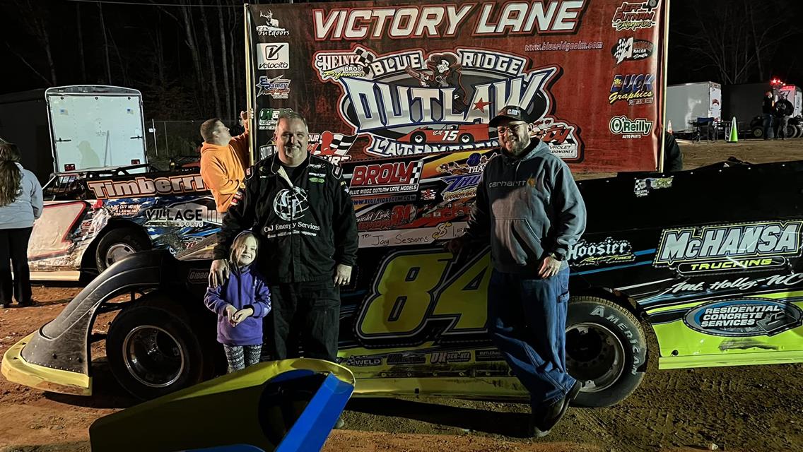 RACE RECAP:  2022 Race No. 159 – December 4, 2022 Donald Link Memorial – Thanksgiving Thunder – Blue Ridge Outlaw Late Models – East Lincoln Motor Spe