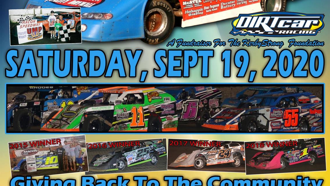 6th Annual KerbyStrong To Run Saturday Night At Macon Speedway