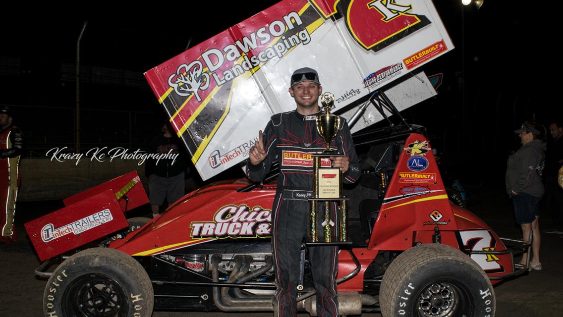 Kenny Allen Wins Elusive First Career Sprint Car Feature Event