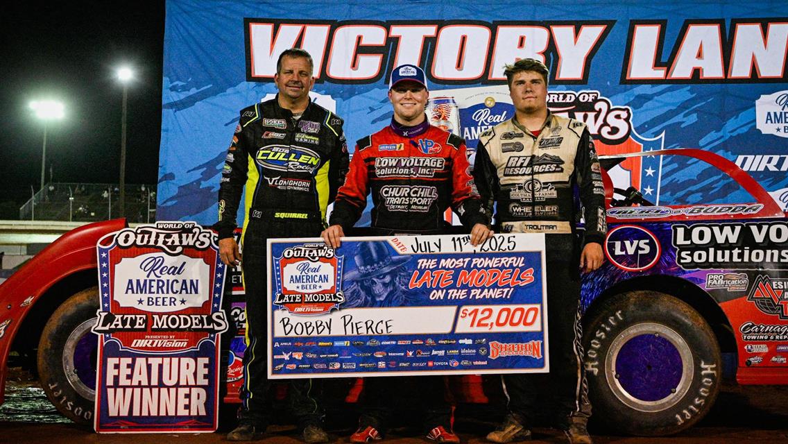Sharon Speedway (Hartford, OH) – World of Outlaws Real American Beer Late Model Series – Battle at the Border – July 11th-12th, 2025.