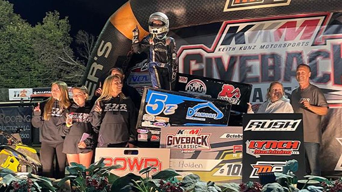 Eli Holden Earns KKM Giveback Preliminary Night Two Victory with POWRi Jr. Sprint League