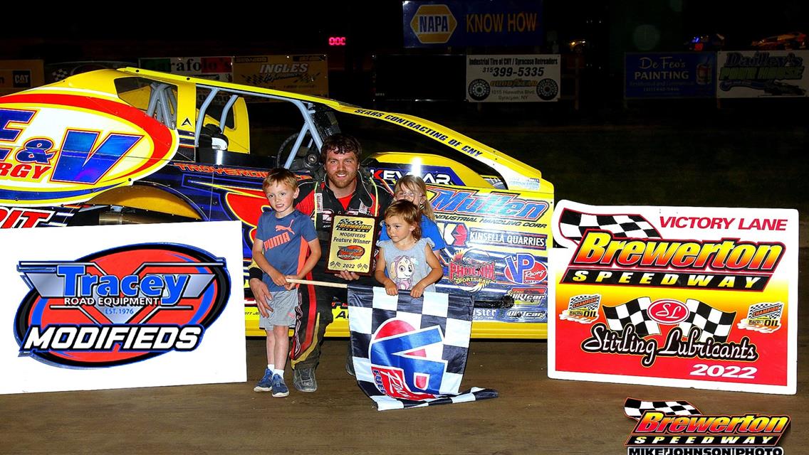 Tim Sears Jr. Out Runs Chris Hile for Brewerton Speedway Modified Win