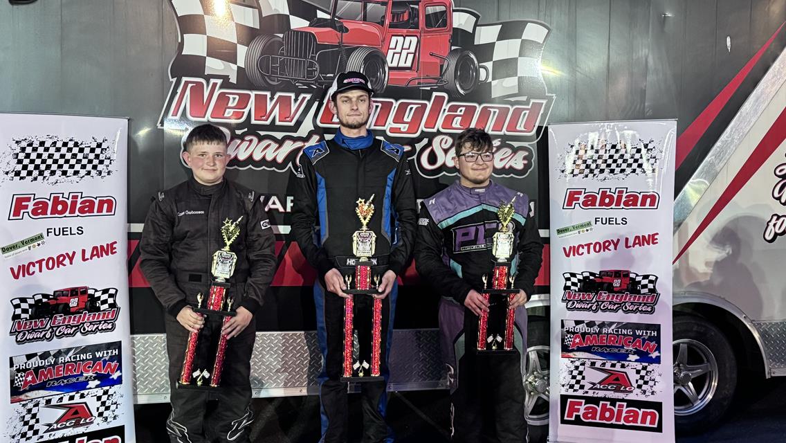Hodgdon and Harwood Go to Fabian Fuel Victory Lane in the NEDCS VS Lil Rascal Twin 30’s at Riverside Speedway!