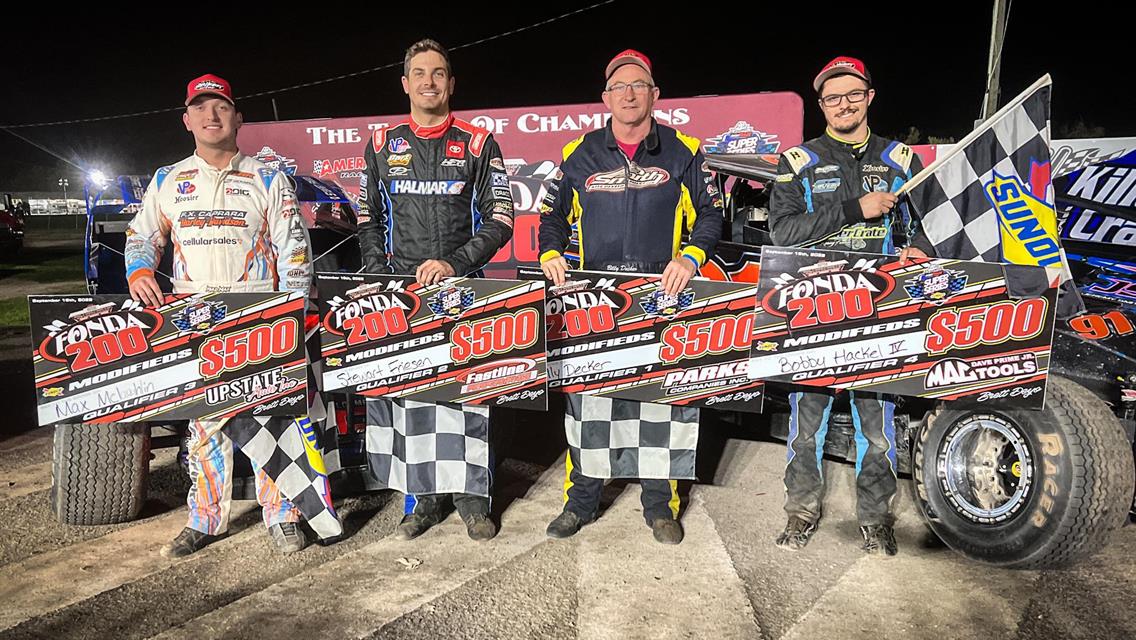 DECKER, FRIESEN, MCLAUGHLIN, &amp; HACKEL WIN FONDA 200 QUALIFIERS WHILE GATES GETS BACK TO VICTORY LANE IN THE PRO STOCKS