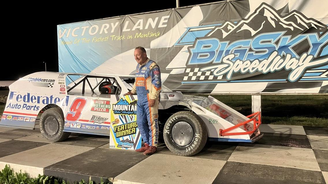 Ken Schrader won the Modified feature on Friday, June 13 at Big Sky Speedway.