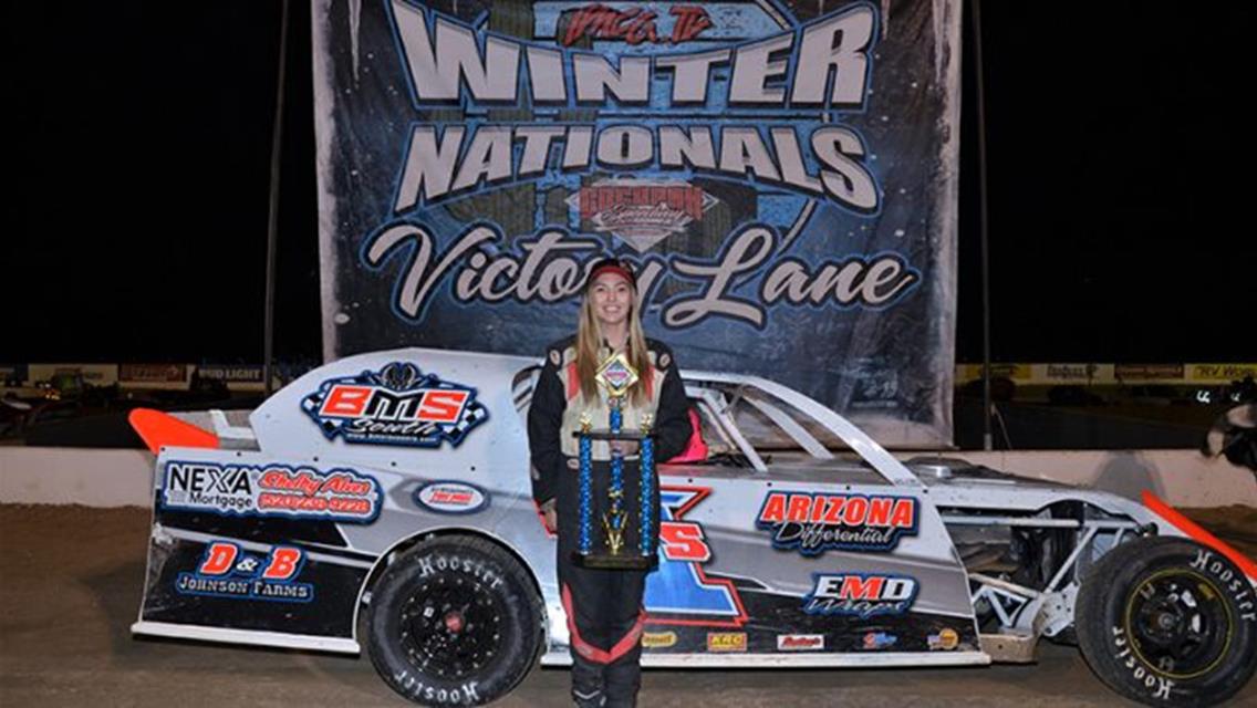 Dotson rolls to fourth IMCA.TV Winter Nationals win, Alves, Murty, Brown, Clem take Thursday checkers, too