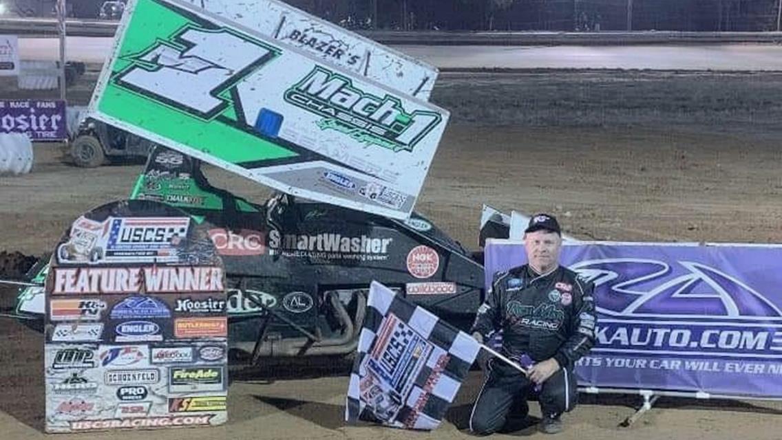 Sunbury, Pennsylvania&#39;s Mark Smith  won his third USCS Outlaw Thunder Tour presented by K&amp;N Filters of the 2021 season