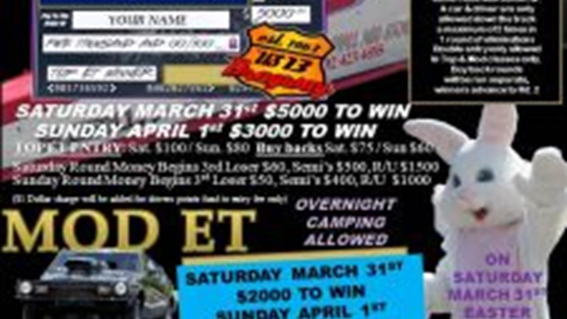2018 EASTER BRACKET BLITZ THIS WEEKEND MARCH 31 &amp; APRIL 1