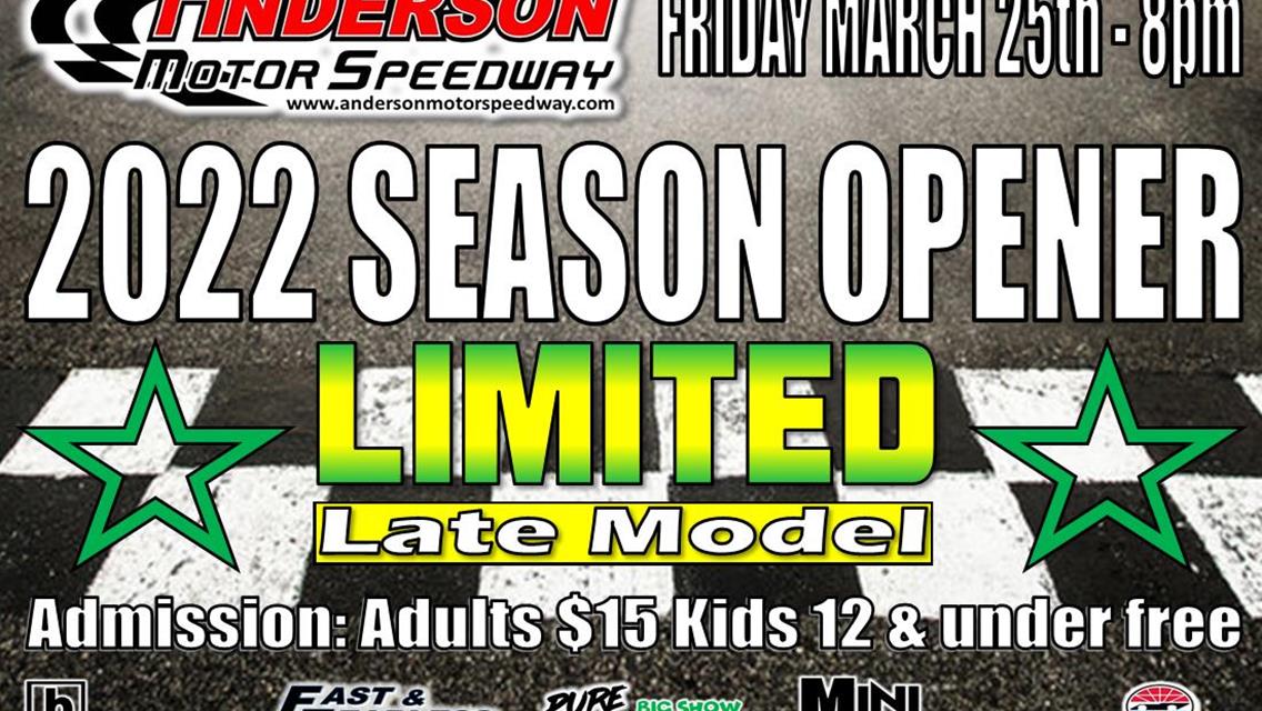 NEXT EVENT: AMS 2022 Season Opener Friday March 25th 8pm