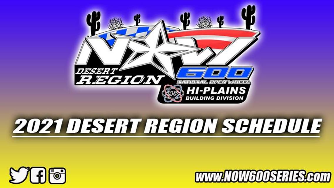 NOW600 Desert Region Sets 2021 Schedule