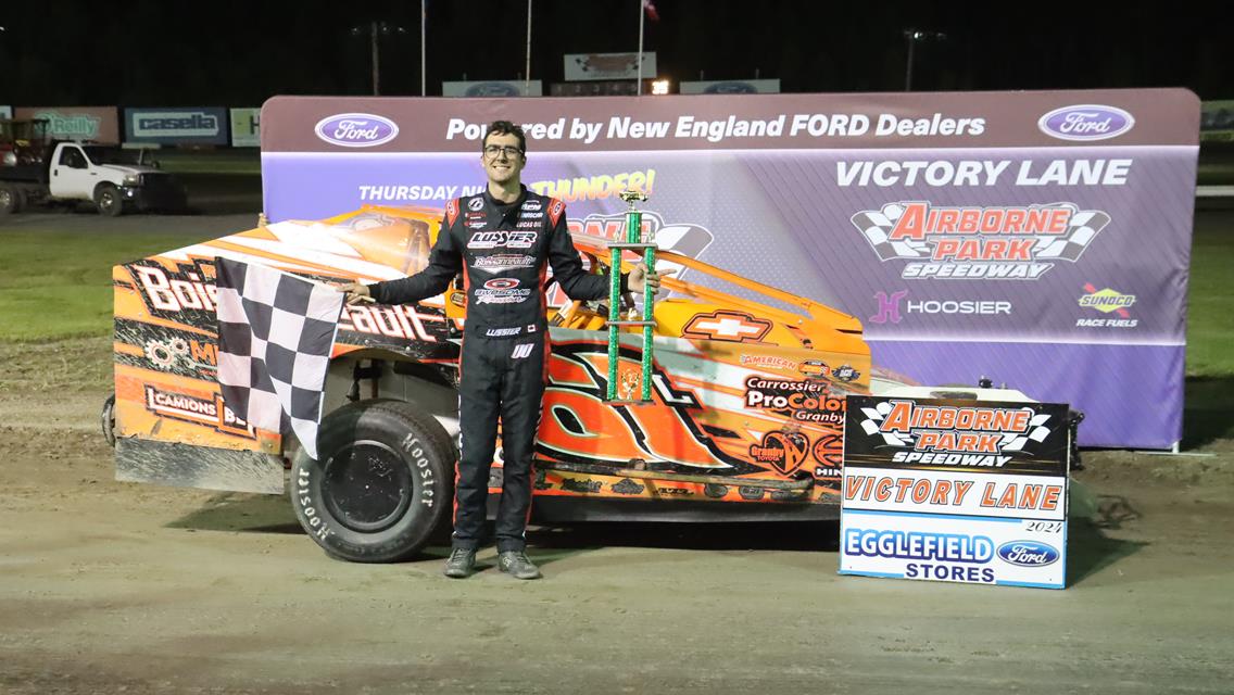 Lussier takes fourth win, Poirier wins SCoNE thriller; Capacity crowd treated to packed show at Airborne Park