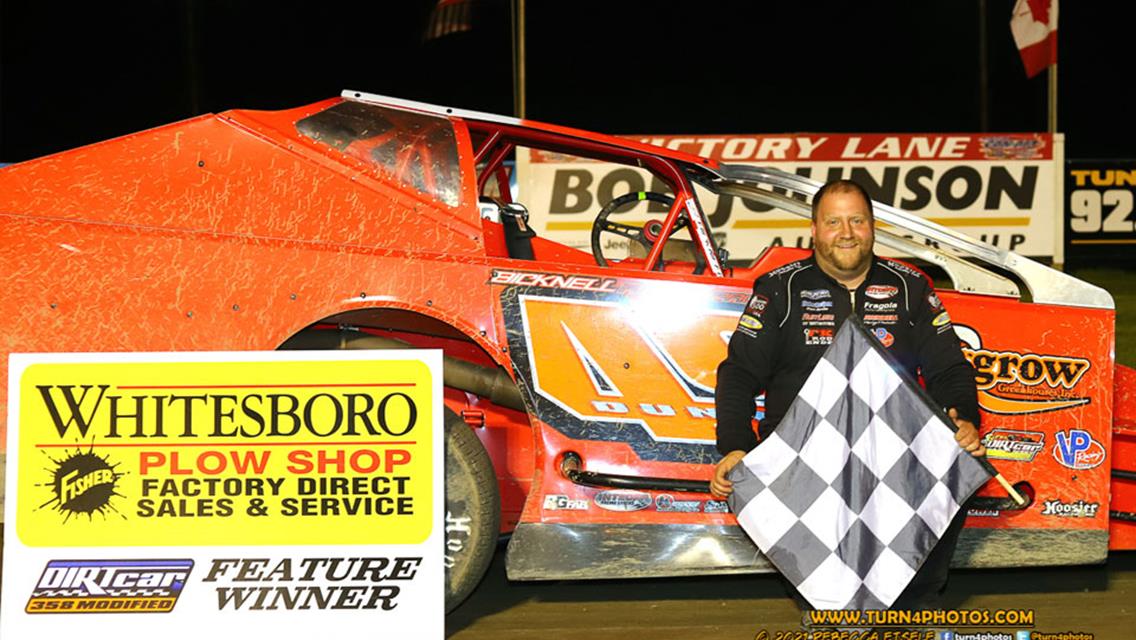 Billy Dunn Dominates 358-Modifieds At Can-Am Speedway On May 21st