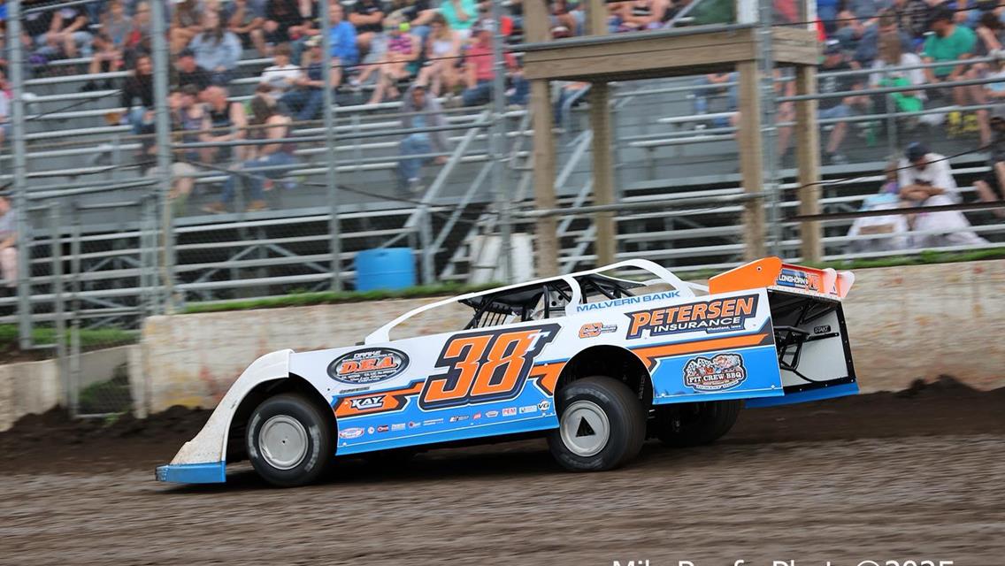 Mason City Motor Speedway (Mason City, IA) – Malvern Bank East Series – June 15th, 2025. (Mike Ruefer photo)