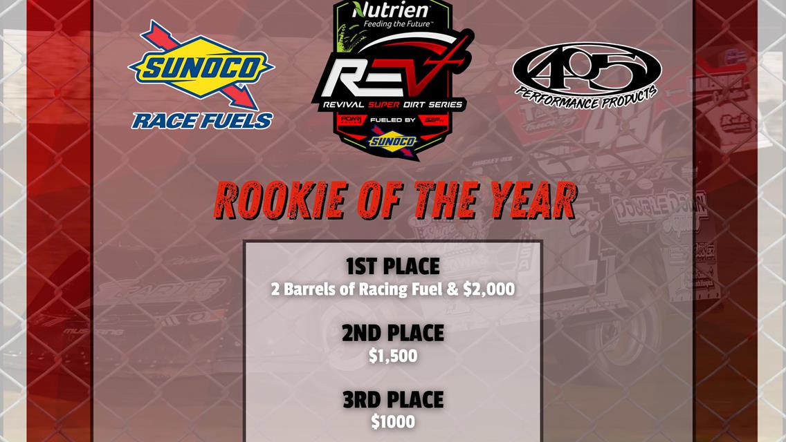 2025 SUNOCO BY 405 PERFORMANCE PRODUCTS ROOKIE OF THE YEAR POINTS FUND AND REQUIREMENTS