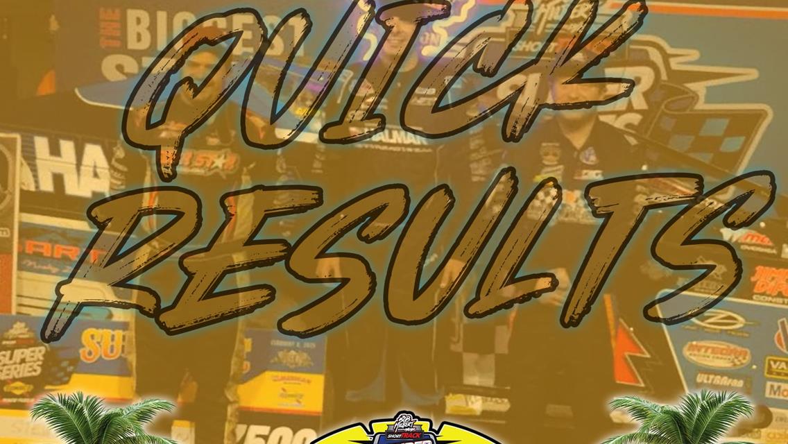 ‘SUNSHINE SWING’ NIGHT NO. 4 RESULTS SUMMARY – ALL-TECH RACEWAY FEBRUARY 8, 2025