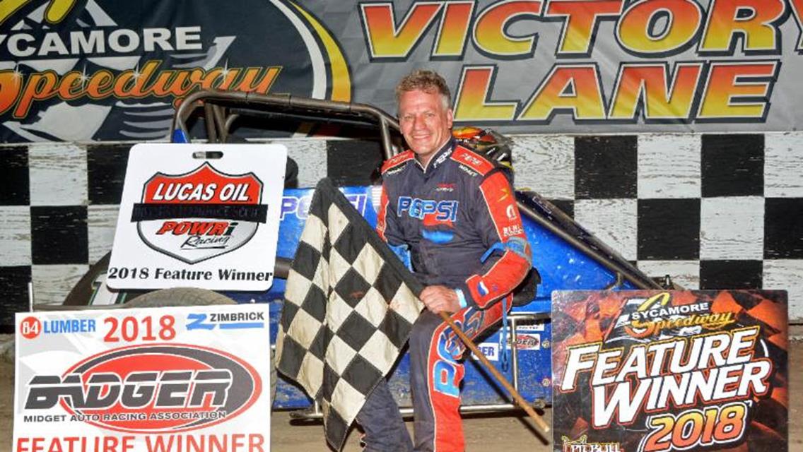 Hatton victorious in Badger Midgets at Sycamore