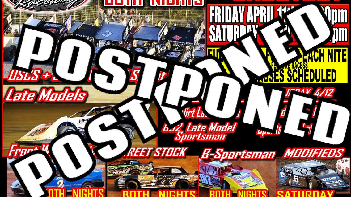 USCS North South Shootout at I-75 Raceway POSTPONED until May 2nd & 3rd