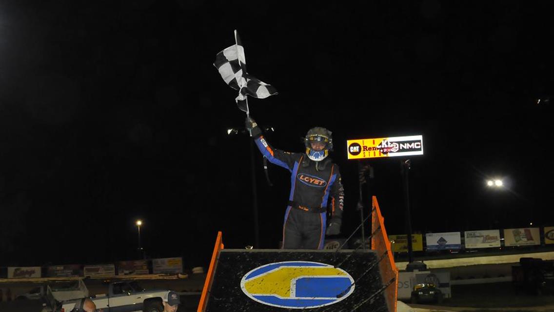 Brad Loyet Victorious at Eagle Raceway 5-8-15 (Rob Kocak Photo)