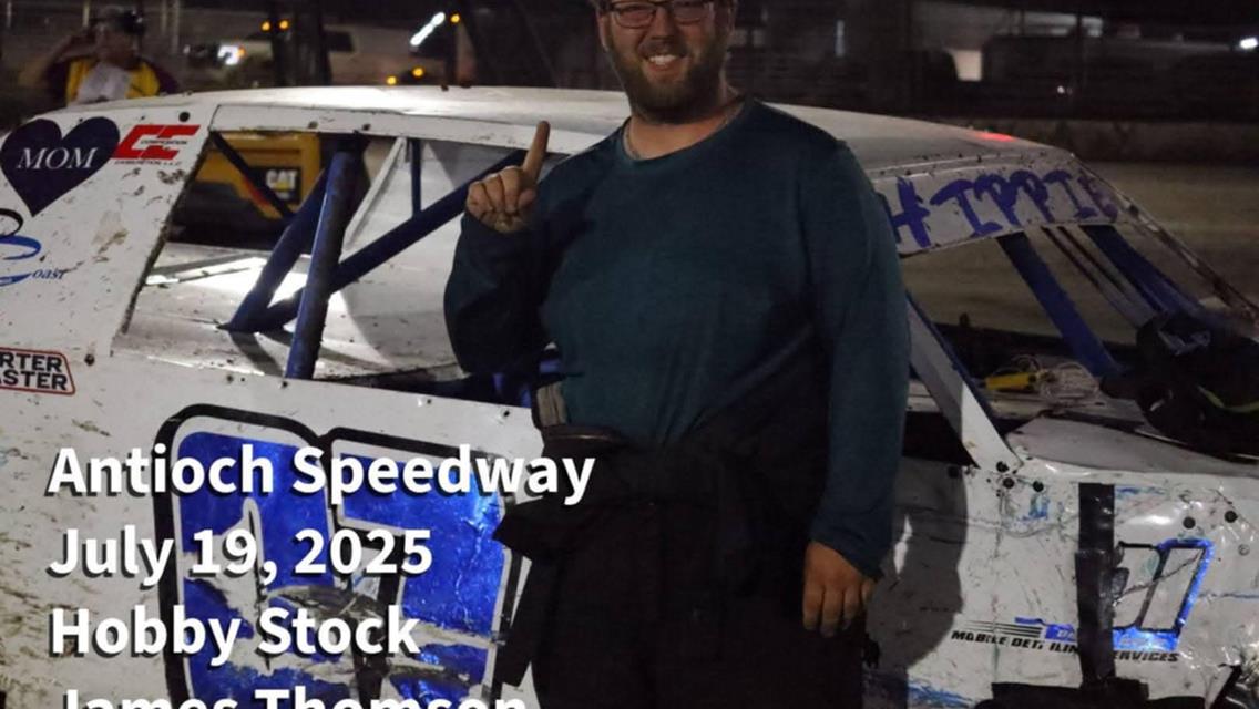 Thomson, Young, Shrader, Machado, Mentch, Brown Score Antioch Speedway Wins