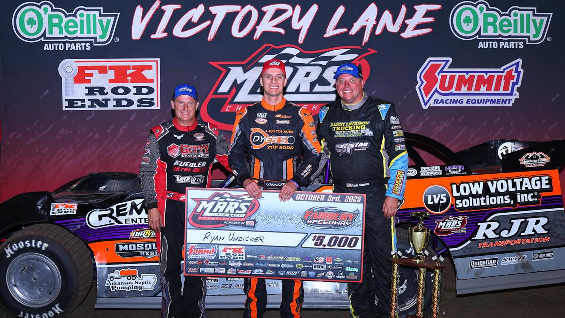 Official Summary of Results October 3, 2025 Fairbury Speedway
