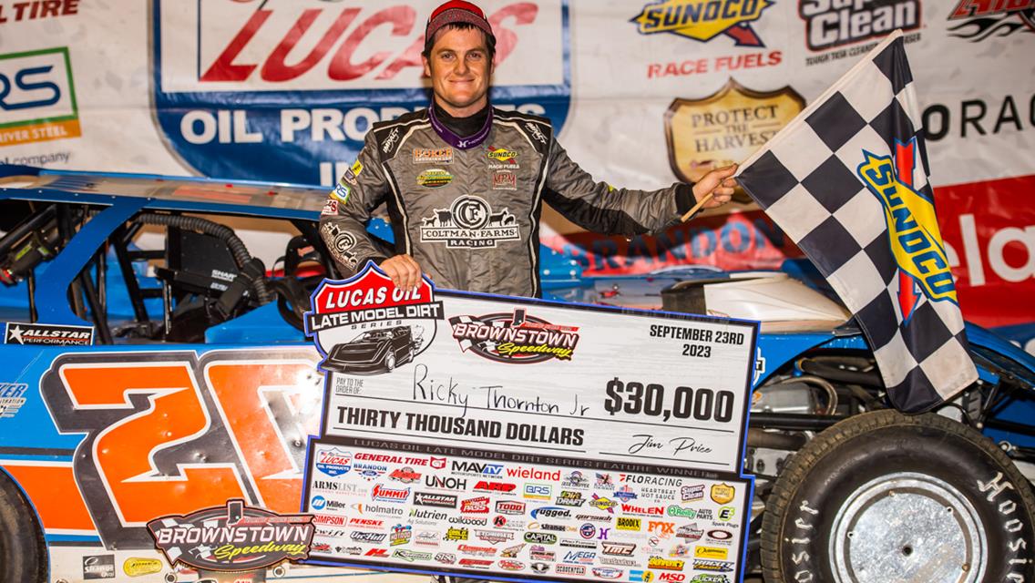 Thornton Earns First Career Jackson 100 at Brownstown
