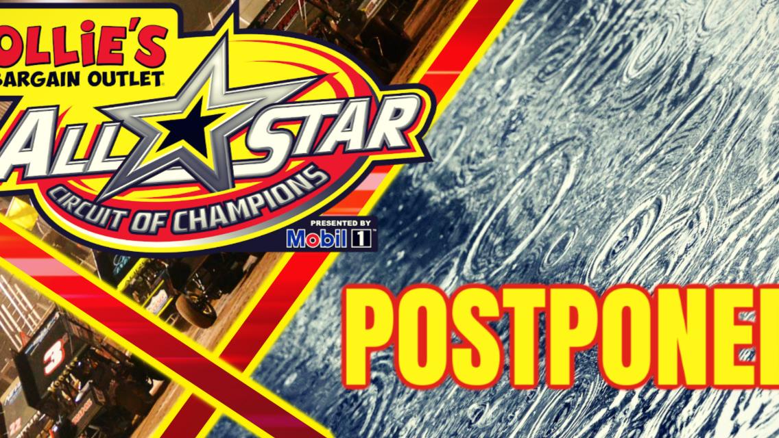 All Star visit to Outlaw Motor Speedway postponed until Tuesday, June 9