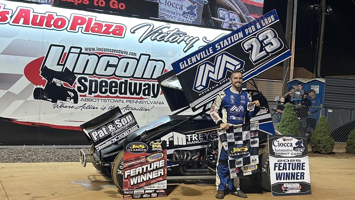 DIETZ DOMINATES FOR $10,000 PAYDAY AT LINCOLN SPEEDWAY; Carberry Wins 358 Sprint Summer Series Event