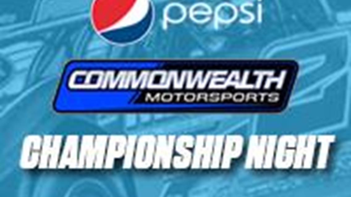 Speedway to Host Aaronâ€™s | Pepsi | commonwealth Motorsports Championship Night this Saturday September 2