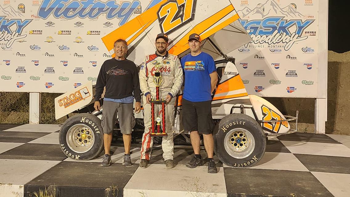 David Hoiness Wins With ASCS Frontier At Big Sky Speedway