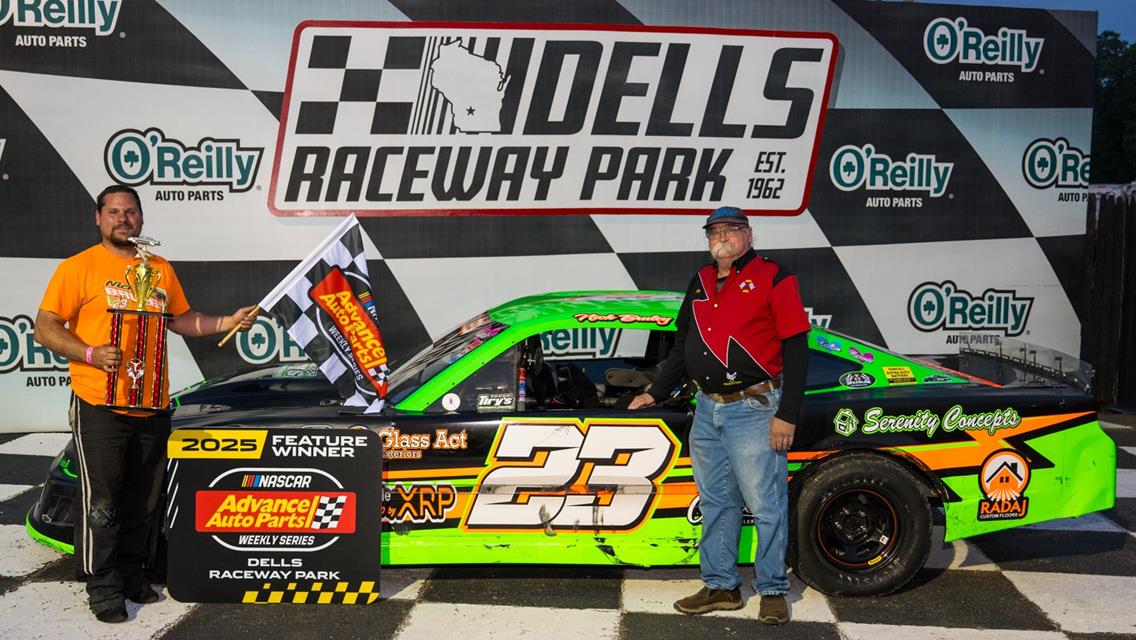 BRULEY WINS DELLS SPORTSMAN NABBEFELDT