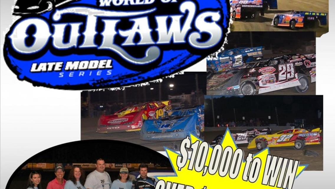 WORLD OF OUTLAWS LATE MODELS INVADE DELMAR THURSDAY NIGHT