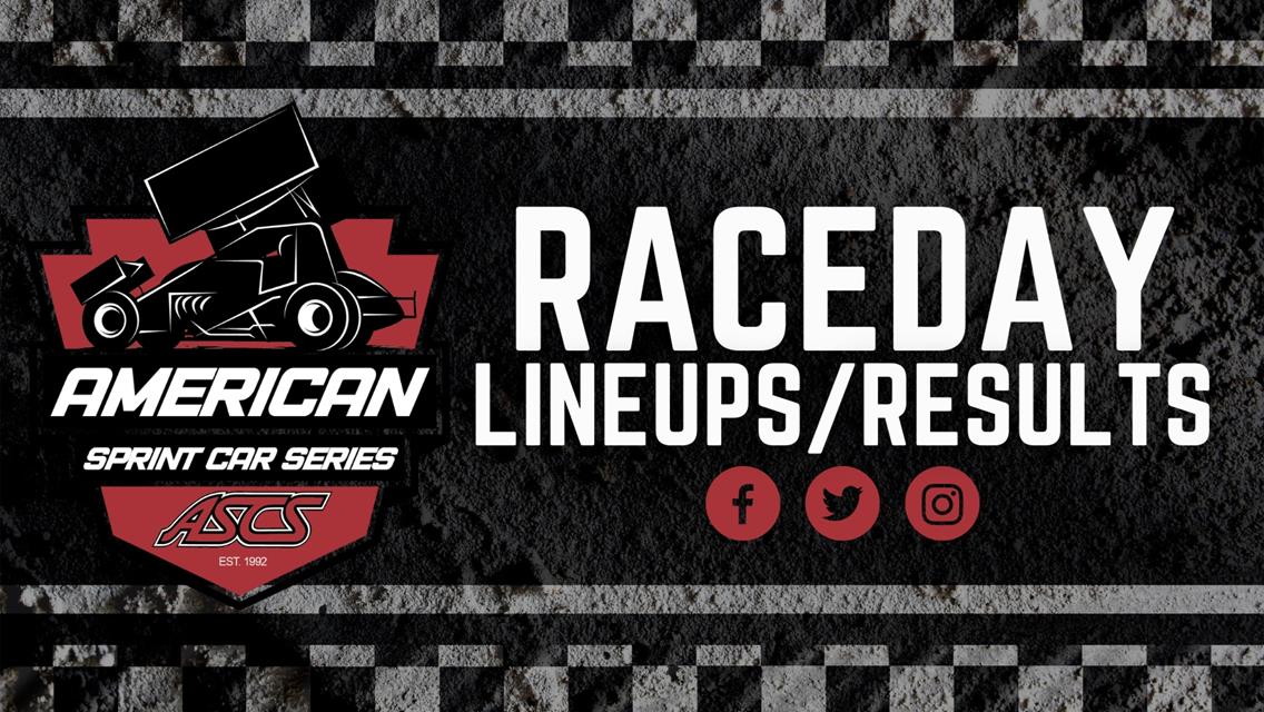Lineups/Results - Outlaw Motor Speedway | Friday, June 2, 2023