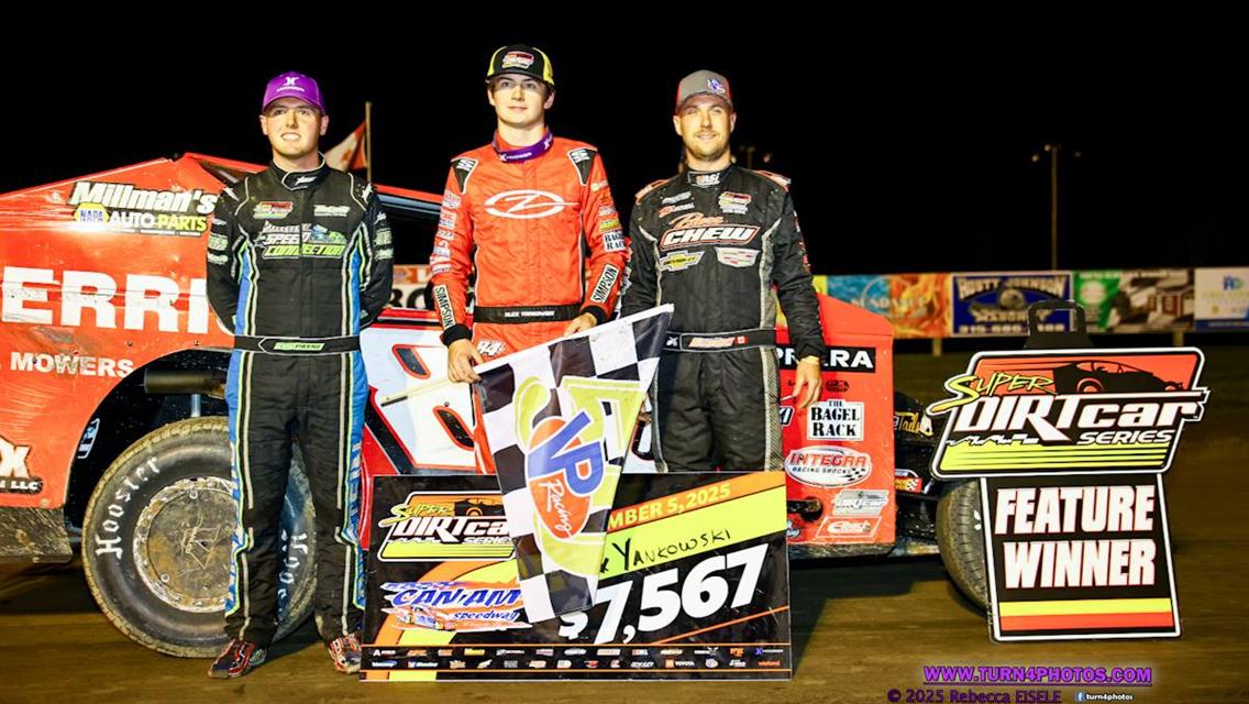 Yankowski Conquers tough field and Mother Nature for Super DIRTcar Series triumph at Can Am