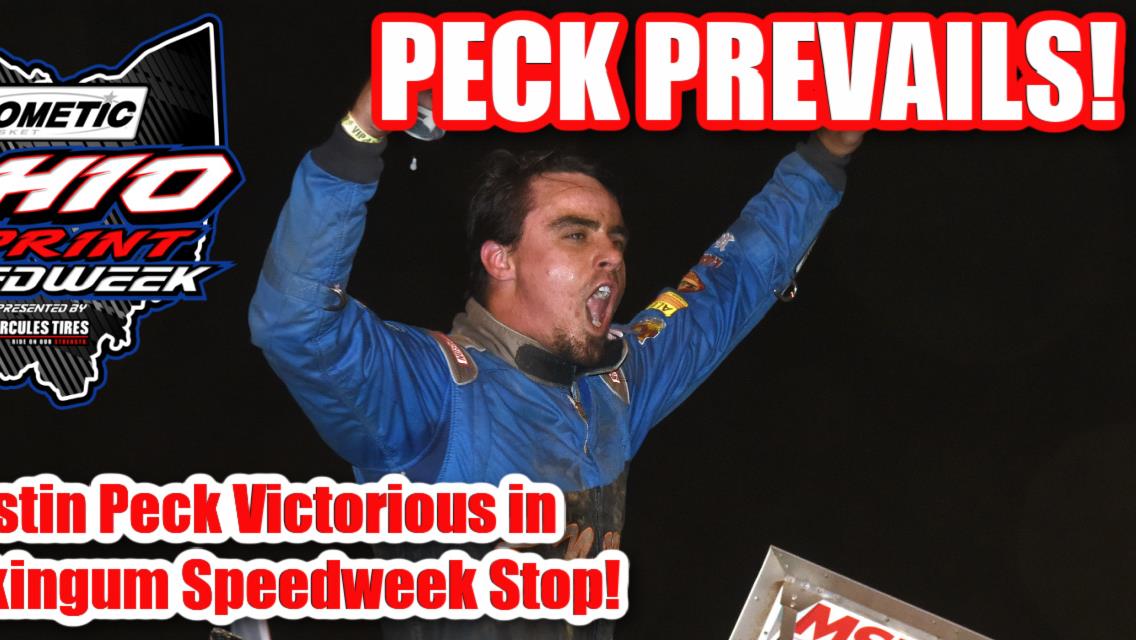 Justin Peck outduels Spencer Bayston for Muskingum County Speedweek victory